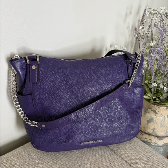 MICHAEL Michael Kors Handbags - Michael Kors Chandler Medium shoulder bag in the color Iris with Silver Chain!